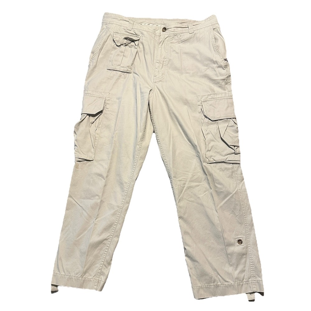 J. L. Powell Pants‎ Mens 36Wx28 Chino 7 Pocket  Cotton Beige Khaki Sporting Life